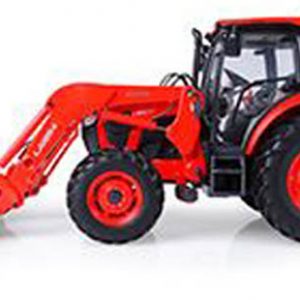 tracteur agricole orange avec pelle avant