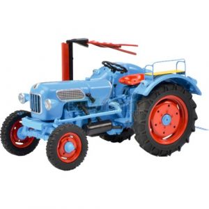 vieux tracteur bleu