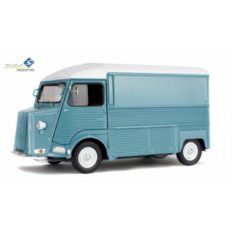 vieux camion bleu avec toit blanc