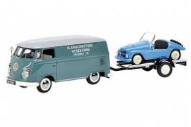 vieille camionette avec remorque