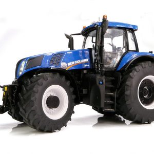 gros tracteur agricole bleu et noir