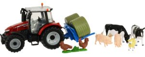 gros tracteur agricole rouge