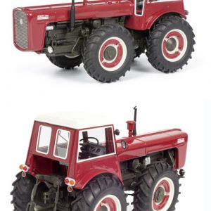 vieux gros tracteur agricole rouge