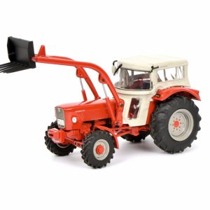 vieux tracteur agricole rouge