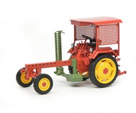 vieu tracteur agricole rouge