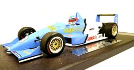 vieille voiture de course formule 1 bleu