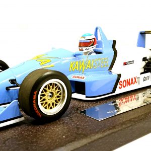 vieille voiture de course formule 1 bleu