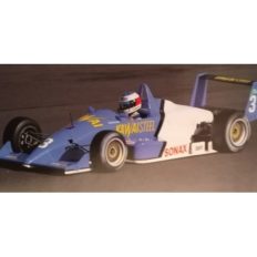 vieille voiture de course formule 1 bleu