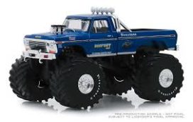 vieux monster truck bleu