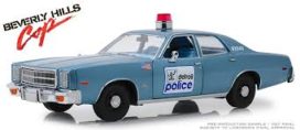 vieille voiture de police bleu