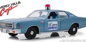 vieille voiture de police bleu