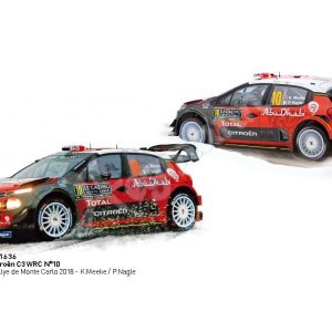 voiture de rallye rouge