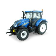 gros tracteur agricole bleu