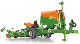 machine agricole orange et verte