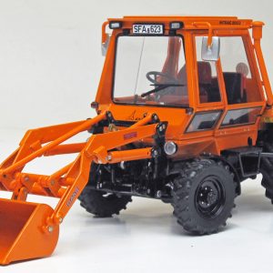 petit tracteur agricole orange