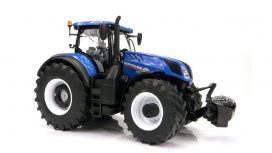 gros tracteur agricole bleu