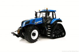 gros tracteur agricole bleu