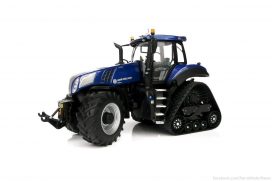 gros tracteur agricole bleu