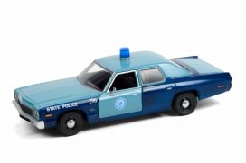 vieille voiture de police bleu