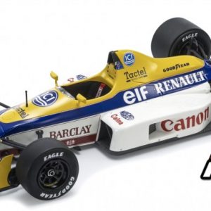 vieille voiture de course formule 1 angalise jaune bleu et blanche