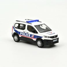 voiture de police blanche et bleu