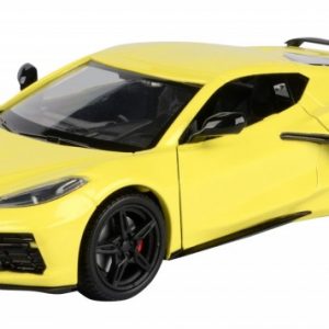 voiture de sport americaine coupe jaune