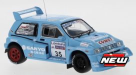 vieille voiture de rallye bleu