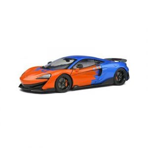 voiture de sport coupe bleu et orange