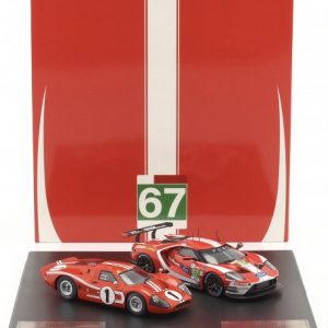 set de 2 voitures de course rouge