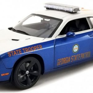 voiture de police americaine bleu et blanche