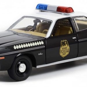 vieille voiture de police noire