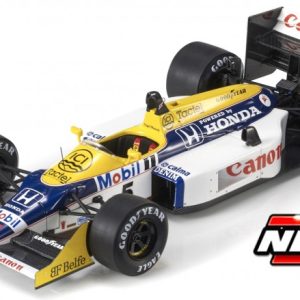 vieille voiture de course formule 1 bleu et jaune