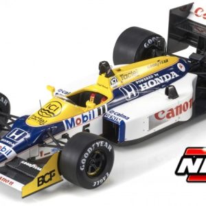 vieille voiture de course formule 1 jaune et bleu