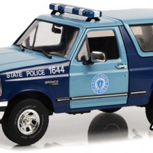 vieille jeep de police americaine bleu