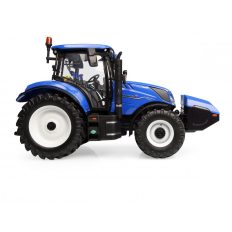 gros tracteur agricole bleu