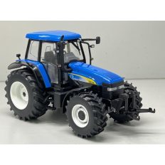 gros tracteur agricole bleu