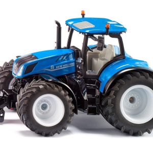 gros tracteur agricole bleu