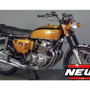 vieille moto orange