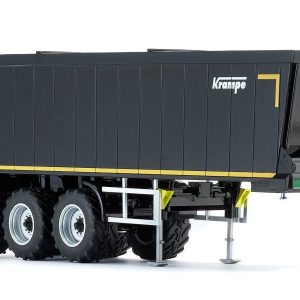 grosse remorque de camion noire