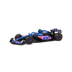 voiture de course formule 1 rose et bleu