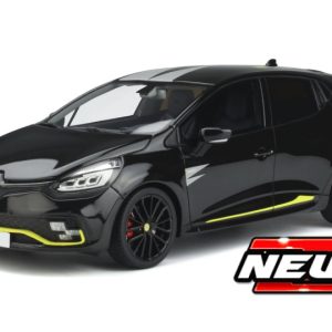 petite voiture française de sport noire et jaune