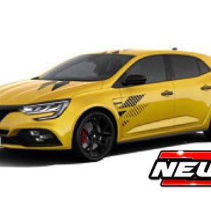 voiture française de sport jaune