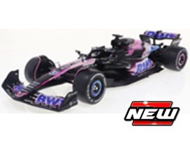 voiture de course formule 1 mauve et noire