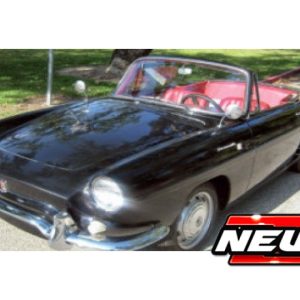 vieille voiture noire cabriolet française