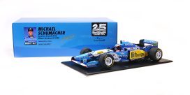 vieille voiture de course formule 1 jaune et bleu