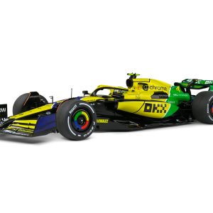 voiture de course formule 1 verte et jaune