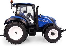 gros tracteur agricole bleu