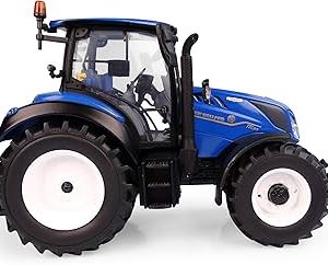 gros tracteur agricole bleu