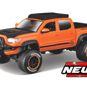 voiture pick up orange et noire