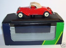 vieille voiture française rouge cabriolet